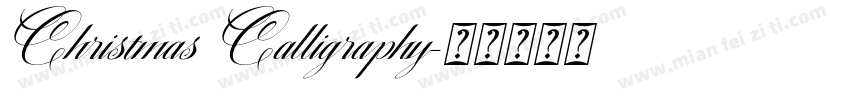 Christmas Calligraphy字体转换